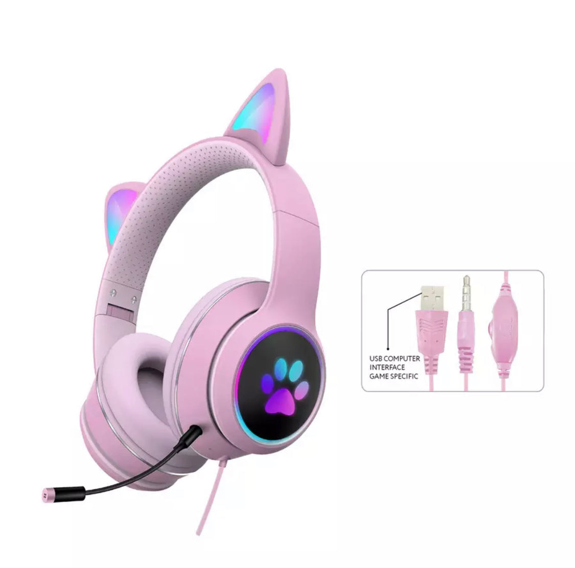 Audifonos best sale gamer gato