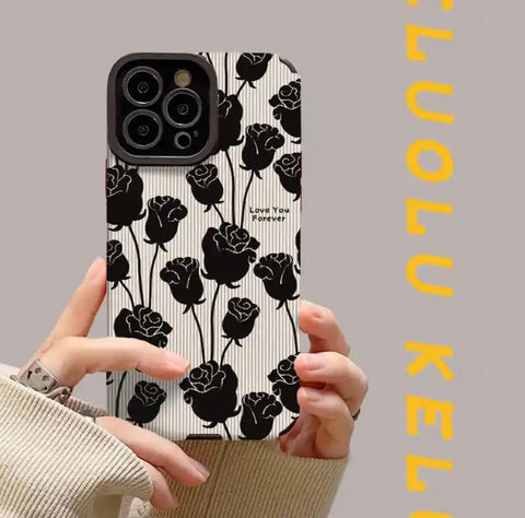 Case Black Rose