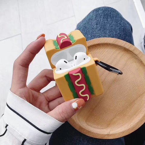 Case airpods - hot dog